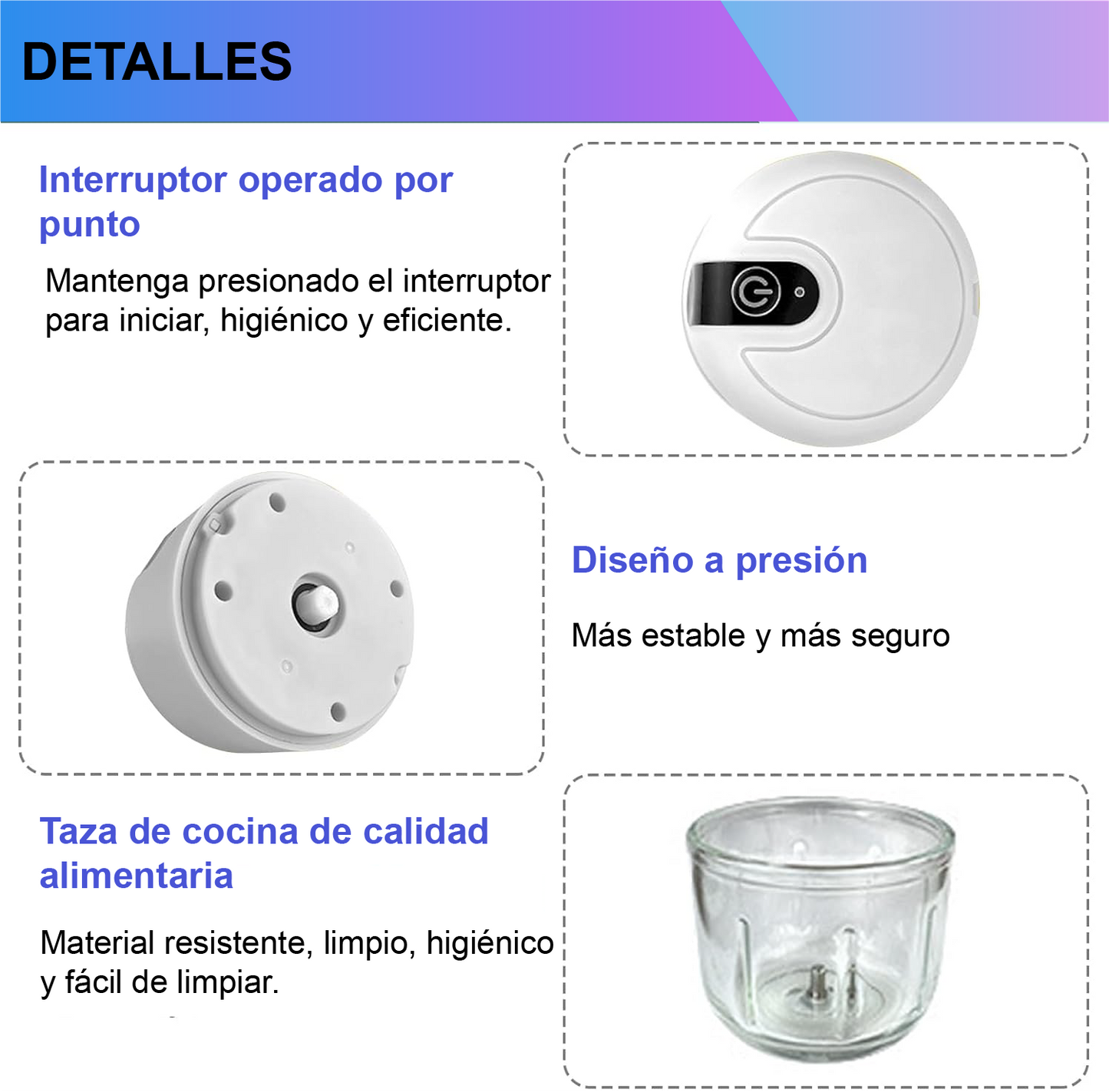 Mini Picador Eléctrico Recargable