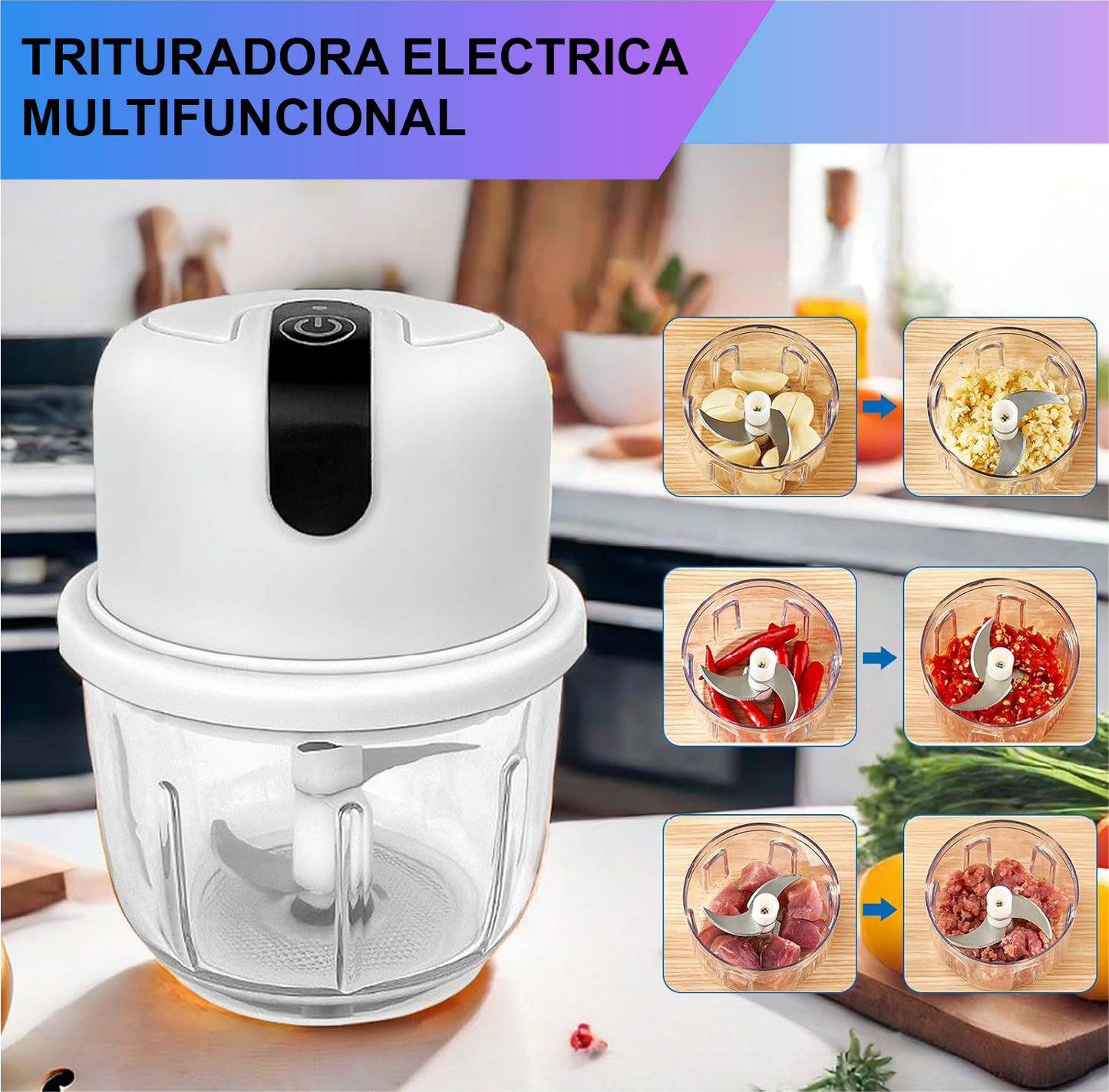 Mini Picador Eléctrico Recargable
