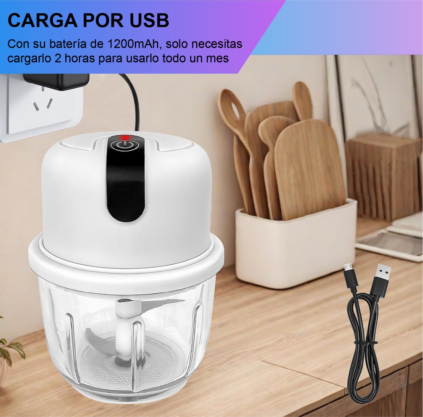 Mini Picador Eléctrico Recargable