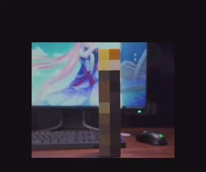 Lampara multicolor para gamers Minecraft